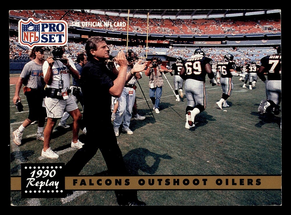 1991 Pro Set #325 Falcons Outshoot Oilers Football Card